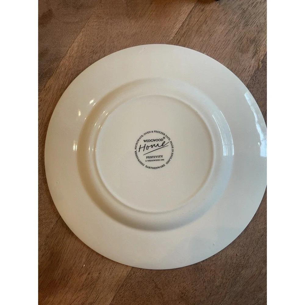 Wedgwood Home Festivity Bread & Butter Plates Set of 3 7.5